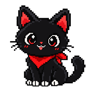 黑色像素猫